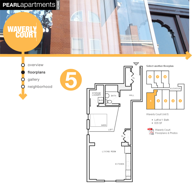 Interactive - Pearl Properties Website - Interior Floor plan page