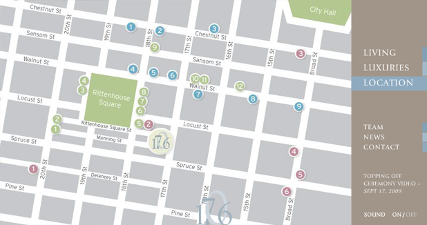 1706 Rittenhouse location map