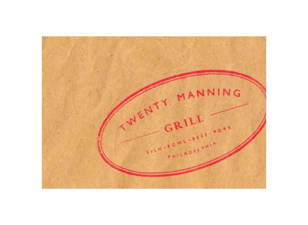 Print work - Twenty Manning Logo Stamp