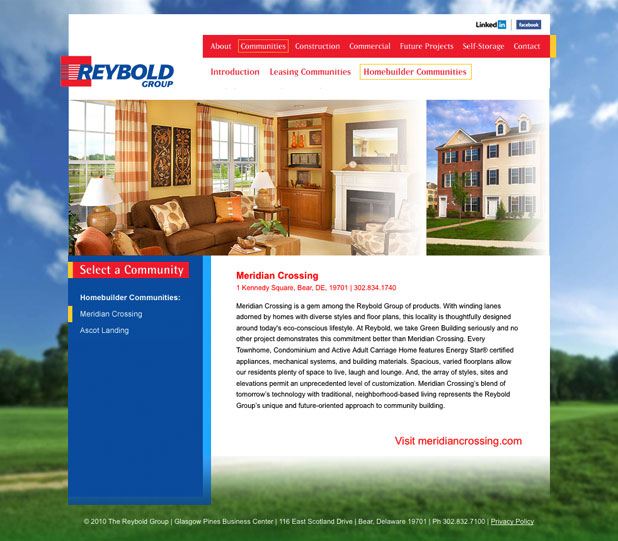 Reybold Corp - Website Home Page