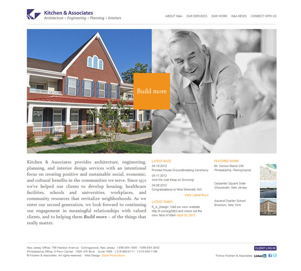 Kitchen & Associates Architecture Firm Website