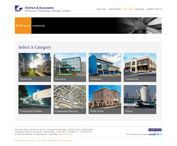 Kitchen & Associates Website Page